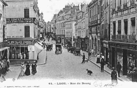 Laon, la rue du bourg